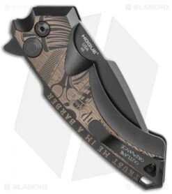 Hogue Knives/Outlaw Ordnance X5 Flipper Knife Class Barbershop (3.5" Black) 9 Hogue Knives/Outlaw Ordnance X5 Flipper Knife Class Barbershop (3.5" Black) -Sharp Blade Depot Hogue Knives X5 Spear Point Flipper Knife 3.25in Working Class Barbershop 34594 EXLBHQ BHQ 107279 LS Side