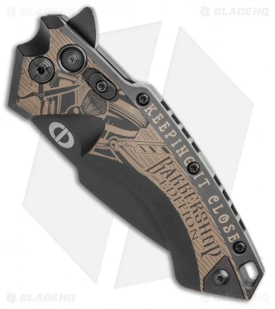 Hogue Knives/Outlaw Ordnance X5 Flipper Knife Class Barbershop (3.5" Black) 4 Hogue Knives/Outlaw Ordnance X5 Flipper Knife Class Barbershop (3.5" Black) - Image 2