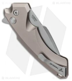 Hogue Knives X5 Spear Point Flipper Knife FDE (4" Stonewash) 34554 -Sharp Blade Depot Hogue Knives X5 Spear Point Flipper Knife FDE 4 Stonewash 34554 BHQ 81367 LS Side