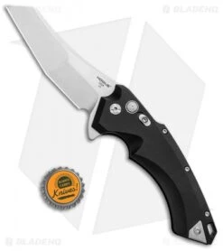 Hogue Knives X5 Wharncliffe Flipper Knife Black Aluminum (4" Stonewash) 34540 -Sharp Blade Depot Hogue Knives X5 Wharncliffe Flipper Black Alum SW 34540 EXLRSR BHQ 95614 jr bottlecap