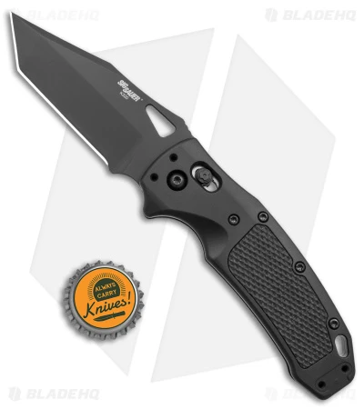 Hogue SIG K320 AXG Tanto Manual Folding Knife Black Aluminum/G-10 (3.5" Black) 6 Hogue SIG K320 AXG Tanto Manual Folding Knife Black Aluminum/G-10 (3.5" Black) - Image 4