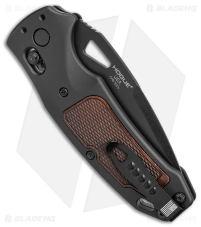 Hogue Sig K320 Classic AXG Drop Point Knife Black Aluminum + Walnut (3.5" Black) 5 Hogue Sig K320 Classic AXG Drop Point Knife Black Aluminum + Walnut (3.5" Black) - Image 3