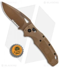 Hogue Sig K320 ABLE Lock Drop Point Knife Coyote Nylon Poly Serr (3.5" PVD) 9 Hogue Sig K320 ABLE Lock Drop Point Knife Coyote Nylon Poly Serr (3.5" PVD) -Sharp Blade Depot Hogue Sig K320 Nitron ABLE Coyote Poly DP Tan Serr 36373 BHQ 117080 jr bottlecap 2