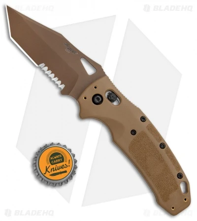 Hogue Sig K320 ABLE Lock Folding Knife Coyote Nylon Poly Tanto Serr (3.5" PVD) 6 Hogue Sig K320 ABLE Lock Folding Knife Coyote Nylon Poly Tanto Serr (3.5" PVD) - Image 4