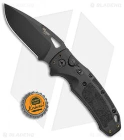 Hogue Sig K320A Nitron Automatic Knife Black Polymer Drop Point (3.5" Black) -Sharp Blade Depot Hogue Sig K320A Tactical Auto Black Polymer DP Black BHQ 117430 jr bottlecap