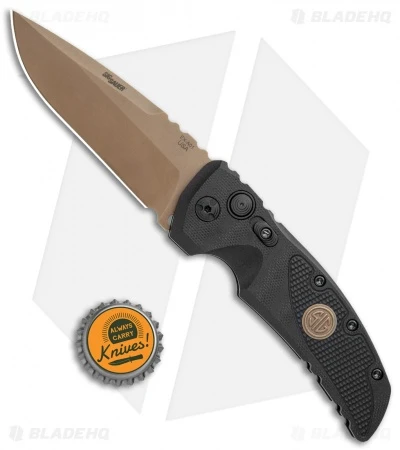 Hogue Sig Sauer EX-A01 Automatic Knife Black G-10 (3.5" FDE) 36130 6 Hogue Sig Sauer EX-A01 Automatic Knife Black G-10 (3.5" FDE) 36130 - Image 4