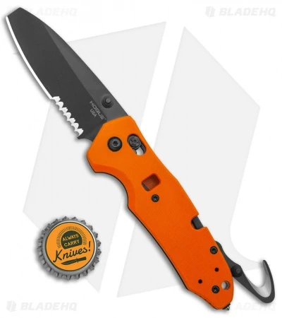 Hogue Trauma First Response Tool Knife Textured Orange G-10 (3.2" Black Serr) 8 Hogue Trauma First Response Tool Knife Textured Orange G-10 (3.2" Black Serr) - Image 6