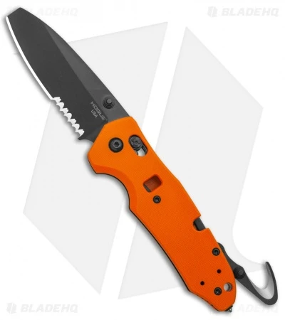 Hogue Trauma First Response Tool Knife Textured Orange G-10 (3.2" Black Serr) 3 Hogue Trauma First Response Tool Knife Textured Orange G-10 (3.2" Black Serr)
