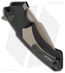 Hogue Knives X5 Tactical Flipper Knife FDE G-10 Inlay (3.5" Flat Dark Earth) -Sharp Blade Depot Hogue X 5 FDE G 10 Inlay Flat Dark Earth BHQ 49339 jr side