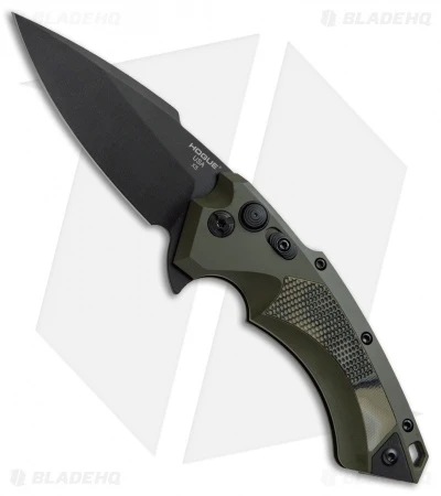 Hogue Knives X5 Tactical Flipper Knife OD Green G-Mascus (4" Black) 3 Hogue Knives X5 Tactical Flipper Knife OD Green G-Mascus (4" Black)