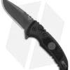 Hogue X1 Microflip Drop Point Flipper Knife Black Sig Medallion (2.6" Gray) -Sharp Blade Depot Hogue X1 Microflip DP Black Sig Medallion Gray 16172 BHQ 100453 jr