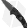 Hogue X1 Microflip Wharncliffe Flipper Knife Black Sig Medallion (2.6" Gray) -Sharp Blade Depot Hogue X1 Microflip Wharncliffe Blakc Sig Medallion Gray 16162 BHQ 100452 jr
