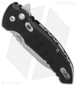 Hogue X1 Microflip Wharncliffe Flipper Knife Matte Black (2.6" SW) 24160 8 Hogue X1 Microflip Wharncliffe Flipper Knife Matte Black (2.6" SW) 24160 -Sharp Blade Depot Hogue X1 Microflip Wharncliffe Plunge Matte Black SW BHQ 82723 er spine