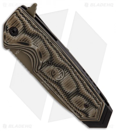 Hogue Sig Sauer EX-02 Spear Point Flipper Knife Green G-Mascus (3.75" FDE) 5 Hogue Sig Sauer EX-02 Spear Point Flipper Knife Green G-Mascus (3.75" FDE) - Image 3