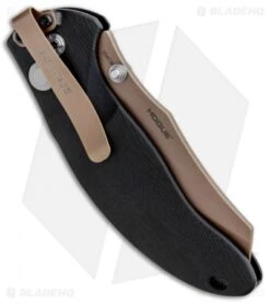 Hogue Sig Sauer EX-04 Wharncliffe Folding Knife Black G-10 (3.5" FDE) 36460 -Sharp Blade Depot Sig Ex 04 Emperor Scorpi 36460 BHQ 82360 jr side