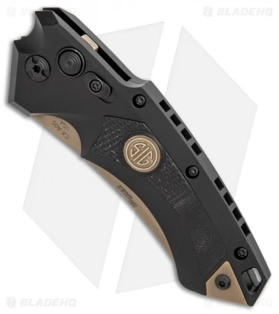 Hogue Sig Sauer EX-A05 Wharncliffe Automatic Knife Black (3.5" FDE) 36520 4 Hogue Sig Sauer EX-A05 Wharncliffe Automatic Knife Black (3.5" FDE) 36520 - Image 2