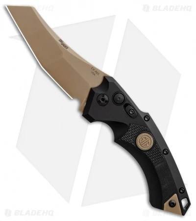 Hogue Sig Sauer EX-A05 Wharncliffe Automatic Knife Black (3.5" FDE) 36520 3 Hogue Sig Sauer EX-A05 Wharncliffe Automatic Knife Black (3.5" FDE) 36520