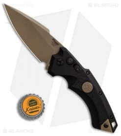 Hogue Sig Sauer EX-A05 Spear Point Automatic Knife Black (3.5" FDE) 36530 -Sharp Blade Depot Sig Knives EX A05 Spear Point FDE SW BHQ 84600 er bottlecap
