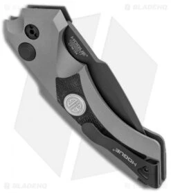 Hogue Sig Sauer EX-A05 Spear Point Automatic Knife Gray (3.5" Black) 36532 -Sharp Blade Depot Sig Knives EX A05 Spear Point FDE SW BHQ 84601 er side jr