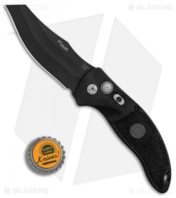 Hogue Sig Sauer EX-A04 Wharncliffe Automatic Knife Black G-10 (3.5" Black) 36422 -Sharp Blade Depot Sig Tactical EX A04 Wharncliffe Black Tumbled BHQ 84598 er bottlecap