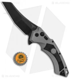 Hogue Sig Sauer X5 Wharncliffe Flipper Knife Gray (4" Black) 36542 -Sharp Blade Depot Sig X5 CPM154 Wharn 36542 BHQ 82362 jr bottlecap