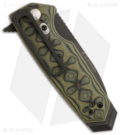 Hogue Knives EX02 Knife Spear Point Flipper Green G-Mascus (3.375" Black) 34238 4 Hogue Knives EX02 Knife Spear Point Flipper Green G-Mascus (3.375" Black) 34238 - Image 2