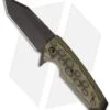 Hogue Knives EX02 Knife Tanto Flipper Green G-Mascus (3.75" Plain) 34208 -Sharp Blade Depot hogue elishewitz ex 02 375 g 10 green tanto 34208